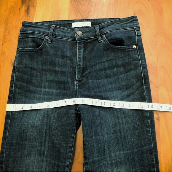Abercrombie&Fitch Y2K Boot Cut Fit Flared Medium to High Rise Funky Denim Jeans - Picture 8 of 16